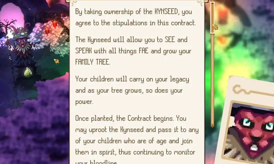 mr fairweather's contract in video game kynseed